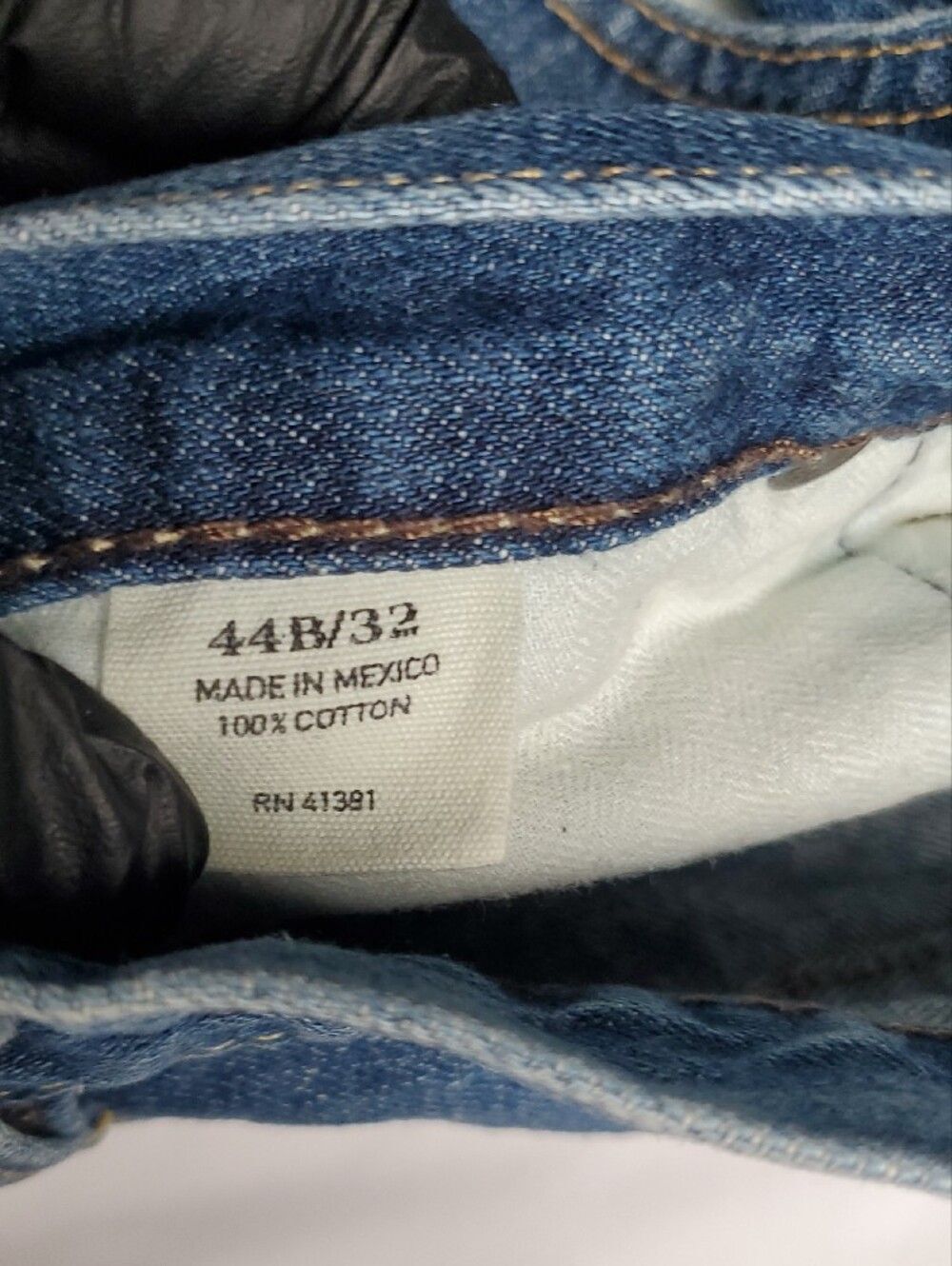 Vintage Y2K Polo Ralph Lauren Men's 44x32 Blue Straight Leg Denim Jeans PRL - Picture 2 of 15